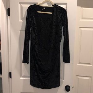 Velvet Maternity Dress